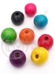 Bilă de lemn 18x20mm, găuri mixte 4.5mm, 1 pachet 40g ~17 buc 321249