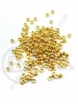 Mărgele 3x2mm OȚEL (304) auriu gaură 1.6mm 1 pachet 20 buc 305866