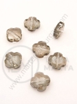 Cruce cristal 12x6mm Swarovski imitație gri efect AB 1 pachet 5 bucăți 335411