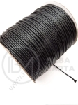 Sfoară coreeană neagră (imitație de piele) 1,5 mm 1 rollă ~160 meters 441338
