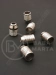 Capac plastic SSV 15x10mm culoare argintie 1 pachet 40 buc 318550