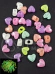 Inimă LIGHTNING 8x10x6mm gaură mixtă 3.7mm 1 pachet 40g ~147 buc 312916