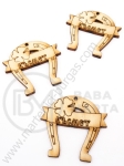 Potcoavă de lemn pentru noroc 42x40mm hole 2.5mm 1 pachet 5 buc 181556