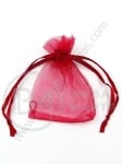Saculet pentru bijuterii 5x7cm organza vișinie 1 pachet 10 buc 461499