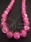 Bilă de vitola 10mm roz craquelat 80cm ~85 buc 1 buc 343196