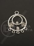 pandantiv Cercei 31x23mm culoare argintiu antic 1 buc 308483