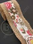 Bandă de pânză de sac cu bandă textilă width 50mm - length ~2 meters 1 rollă 462097
