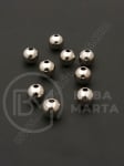 Bilă plastic SSV 8mm color argintie gaură 1.5mm 1 pachet 80 buc 318519