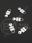 Lacăt metalic cu cheie 25x10mm culoare argintie 1 pachet 10 buc 306108