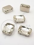 Sticlă cristal (cristal) 13x18mm transparentă în cutie metalică 1 pachet 2 buc 151521
