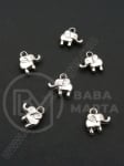 Pandantiv SSV elefant 13x14mm culoare argintie 1 pachet 50 buc 318448