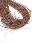 Piele artificială brocartă lucioasa 2mm maro 5 metri 421197