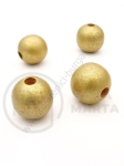 Bilă de lemn aurie ~20mm gaură 5mm 1 paquet 40g ~14buc 321310