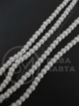 Mărgele de sticlă albă, 4 mm. ~80cm ~216 bucăți 341082