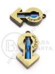 Pandantiv metalic clepsidră 38x21x7mm 1 buc 307223