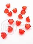 Floare 10x6mm gaură roșie 1.5mm 1 pachet 40g ~160 buc 312732