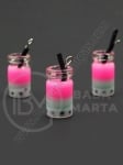 Pendant sticla borcan 18x10mm cu smoothie de fructe 1 pachet 2 bucati 335592