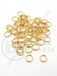 Inel 6x0.7mm OȚEL placat cu aur 1 pachet 20 buc 305675