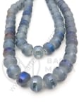 Şir de mărgele cristaline 9x10.5mm galvanizat 1 brad ~65 buc ~58cm 342413