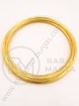Sârmă metalică pentru colier 115x1mm culoare aurie 20 buc 301137
