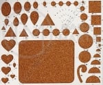 Șablon profesional pentru quilling 18x21cm cu bază de plută 1 buc 171109