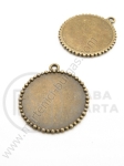 Bază metalică pentru pendentiv 32.5x29mm bronz antique 1 buc 308493