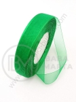 Panglică organza 15mm verde ~45 metri 451250