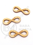 Inscripție infinit din lemn Te iubesc 30x12mm 1 pachet 10 buc 182268