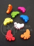 Picior figurină din lemn 22x18x5mm gaură mixtă 1.5mm 1 paquet 10 pcs 327124