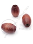 Cilindru din lemn maro 24x16mm gaură 7mm 1 pachet 15 buc 321283