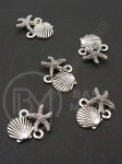 Element de conectare 18x14mm color argintie 1 pachet 10 buc 308678