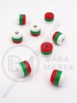 Albă cilindrică din cauciuc, verde, roșie 12x11mm 1 pachet 20 buc 312115