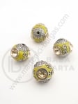 Mărgele Indonezia ~15x~16mm lucrate manual gaură 2mm 1 buc 308572