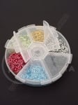Inele de aluminiu 6x0.8mm mix (6 culori) ~1080 buc 1 cutie 302121