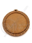 Pandantiv din lemn pentru bijuterii lăcuit 57x53x5mm bază de montare 40mm 1 pachet 3 buc 2.10 182129