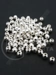 Mărgele SSB 5mm color alb-argintiu gaură 1.4mm 1 pachet ~250 buc 318664