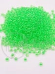 Mărgele de vitola transparente cu fir verde 2mm 50g 332102