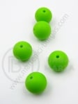 Bilă de mărgele din silicon 15mm gaură 2mm 1 paquet 5 buc 317061