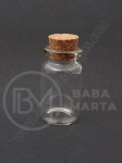 Sticle de glass 22x40mm cu dop de plută 1 pachet 2 buc 171133