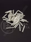 Tijă de sticlă 15x2.5mm argintie 1 pachet 50g ~320 buc 331070