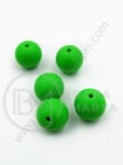 Bilă de mărgele din silicon cu gaură de 15 mm, 2 mm, 1 paquet, 5 pcs. 317057