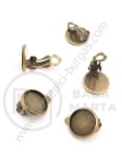 Bază de cercei pentru încrustare 12mm 1 pachet 4 buc 301658