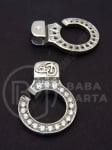 Pandantiv OȚEL 38x25mm gaură 5mm 1 buc 901090