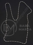 Collier din oțel 2,4 mm lungime 55 cm 1 buc 281194