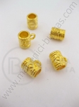 Mărgele metallice 9x7mm aurii 1 buc 308054