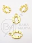 Conector potcoavă 18x11mm culoare aurie 1 pachet 10 buc 306209