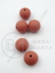 Bilă de mărgele din silicon cu gaură de 15 mm, 2 mm, 1 paquet, 5 pcs. 317082