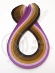 Panglici quilling 5mm x 390mm gamă mov 1 pachet 6 culori x 20 bucăți - 120 bucăți 175088