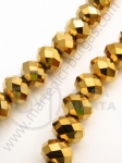 Collier din aur cu cristale 10x7mm ~72 pcs 56cm 342037