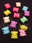 Ursuleț 13x12x7mm MIX colorat 1 pachet 40g ~70 buc 312646